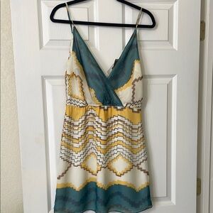 Wendy Katlen from anthropologie Green Asymmetrical Wrap Camisole